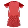Officiële Voetbalshirt + Korte Broek Doelman Juventus 2025-26 Rode - Kids